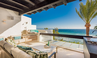 Prestigious penthouse with frontal sea views for sale, frontline beach in Puente Romano, Golden Mile, Marbella 72382 