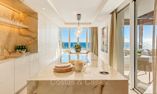 Prestigious penthouse with frontal sea views for sale, frontline beach in Puente Romano, Golden Mile, Marbella 72385 