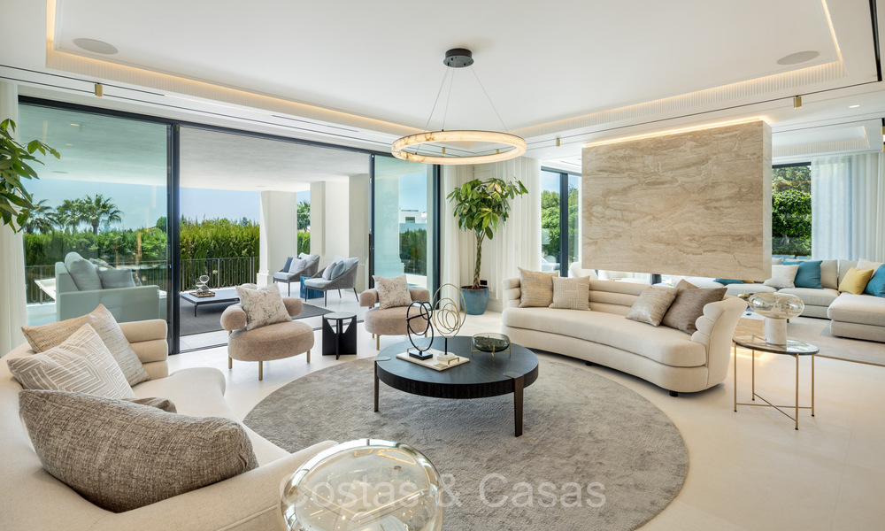 Stately luxury villa with modern Mediterranean architecture for sale in the prestigious residential area of Sierra Blanca in Marbella 72424