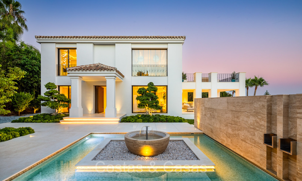 Stately luxury villa with modern Mediterranean architecture for sale in the prestigious residential area of Sierra Blanca in Marbella 72433