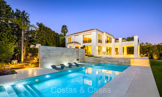 Stately luxury villa with modern Mediterranean architecture for sale in the prestigious residential area of Sierra Blanca in Marbella 72434 