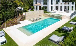 Stately luxury villa with modern Mediterranean architecture for sale in the prestigious residential area of Sierra Blanca in Marbella 72435 