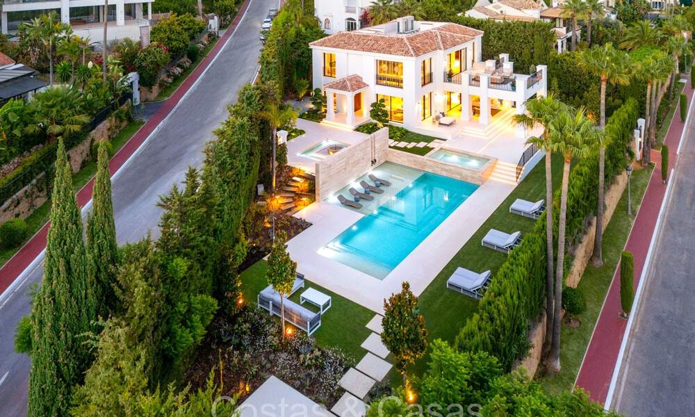 Stately luxury villa with modern Mediterranean architecture for sale in the prestigious residential area of Sierra Blanca in Marbella 72438