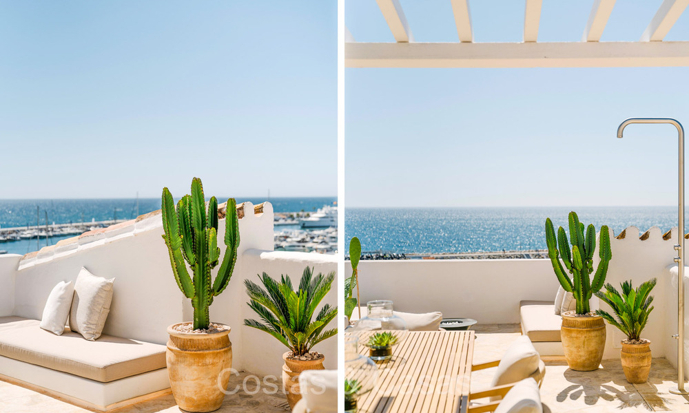 Beautifully renovated apartment with ample terrace for sale w/ stunning views in the marina of Puerto Banus, Marbella 72598