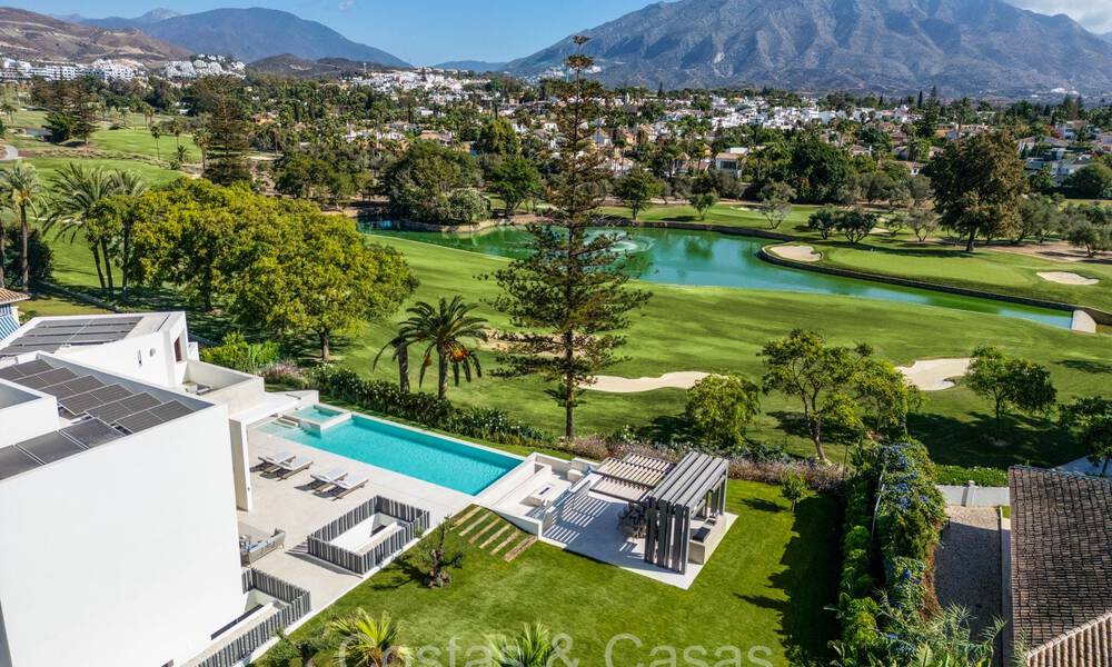 Architectural boutique villa for sale, frontline Las Brisas golf in Nueva Andalucia, Marbella 72630