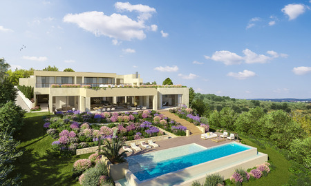 Frontline golf location, building plot for sale in golf resort with stunning sea views in Benahavis - Marbella 72678