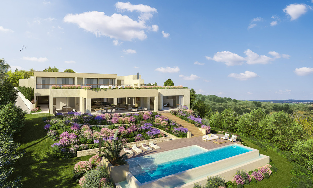 Frontline golf location, building plot for sale in golf resort with stunning sea views in Benahavis - Marbella 72678