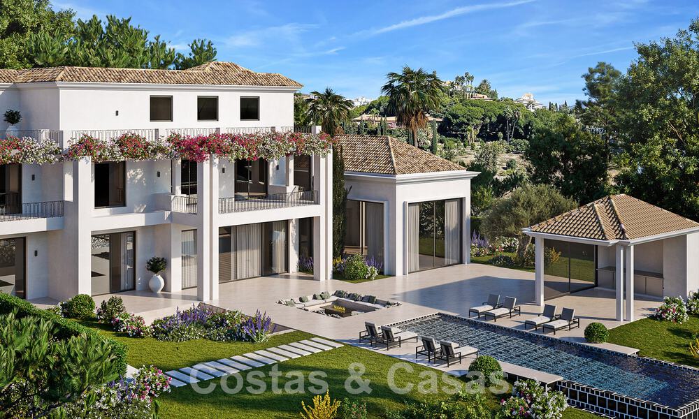 Frontline golf location, building plot for sale in golf resort with stunning sea views in Benahavis - Marbella 72681