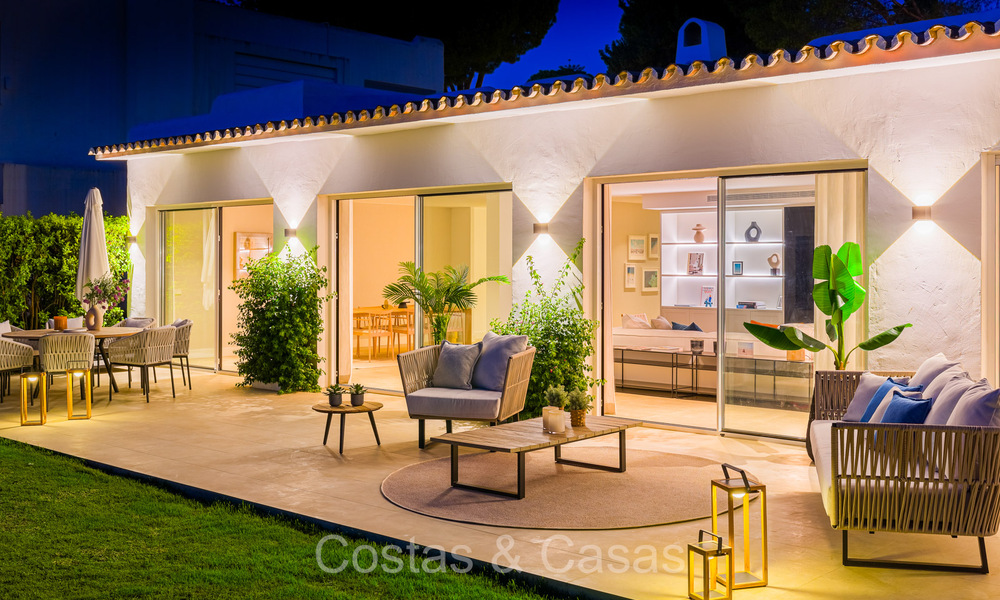 Mediterranean single storey villa for sale bordering the Aloha golf course in Nueva Andalucia, Marbella 72847