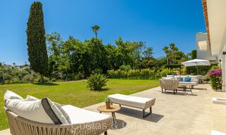 Mediterranean single storey villa for sale bordering the Aloha golf course in Nueva Andalucia, Marbella 72855 