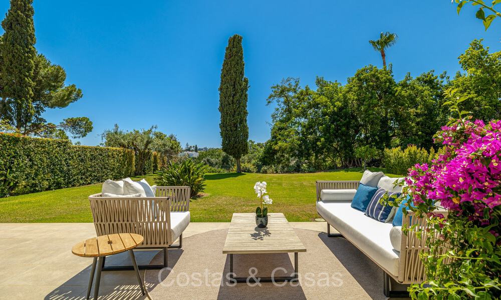 Mediterranean single storey villa for sale bordering the Aloha golf course in Nueva Andalucia, Marbella 72856