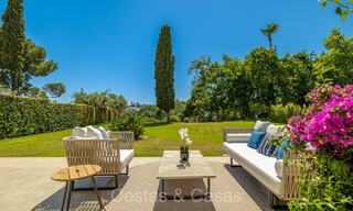 Mediterranean single storey villa for sale bordering the Aloha golf course in Nueva Andalucia, Marbella 72856 