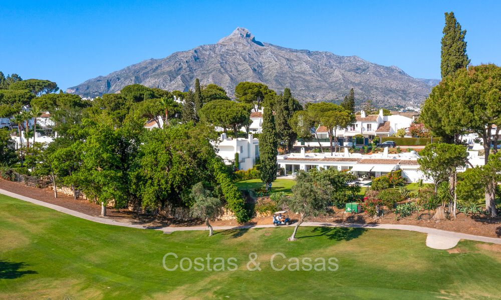 Mediterranean single storey villa for sale bordering the Aloha golf course in Nueva Andalucia, Marbella 72857