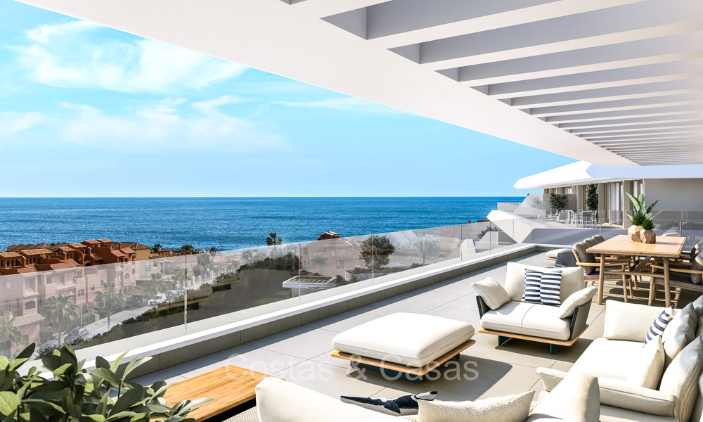 Energy efficient new build apartments for sale walking distance to the beach in West Estepona 72747