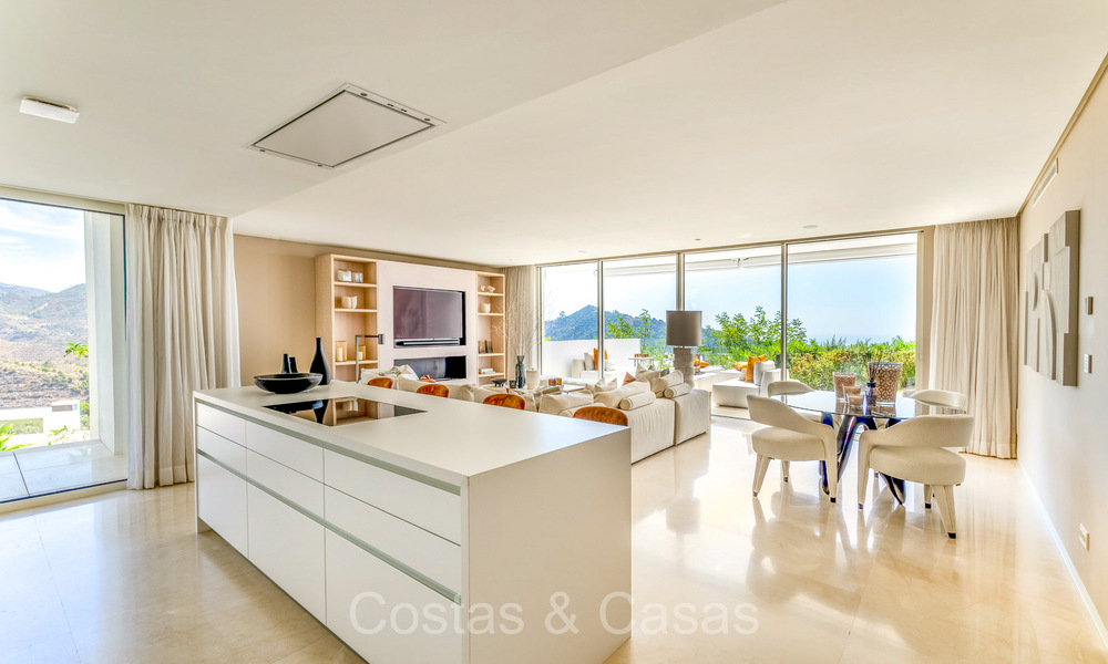 Move-in ready, modernist garden apartment with sea views for sale, a short drive from Marbella centre 72883