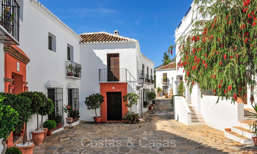 Prestigious townhouse for sale in an exclusive ‘pueblo style’ urbanisation on Marbella’s Golden Mile 73313