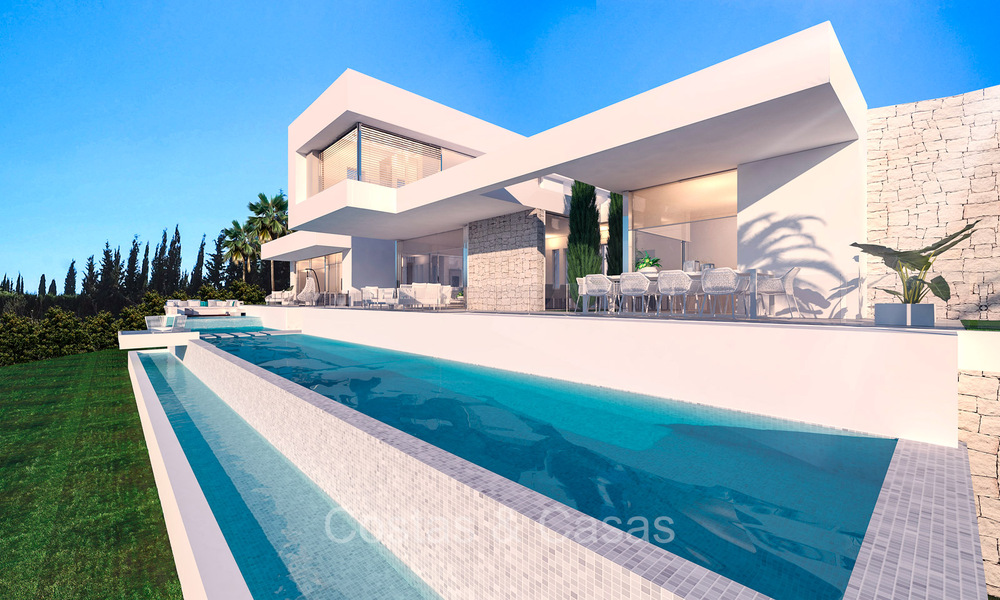 Off plan luxury villa for sale in the exclusive 5* Los Flamingos Golf Resort on the New Golden Mile, Marbella - Benahavis 73330