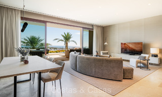 First class modern luxury apartment with breathtaking sea and golf views for sale in a 5* golf resort in Casares, Costa del Sol 73384 