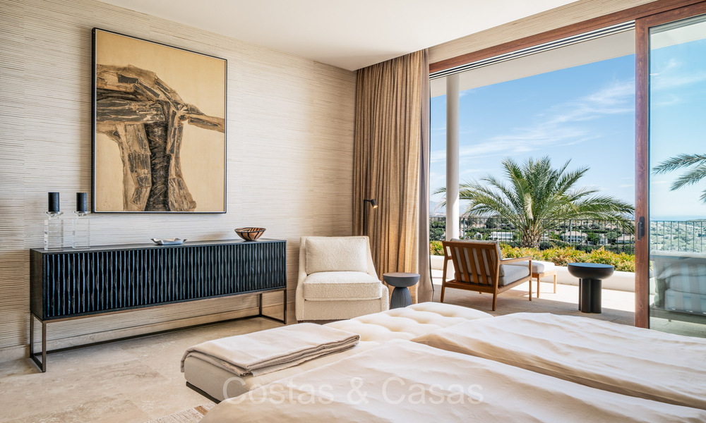 First class modern luxury apartment with breathtaking sea and golf views for sale in a 5* golf resort in Casares, Costa del Sol 73398