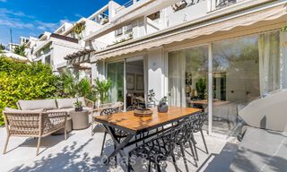 Quality renovated garden apartment for sale, bordering a leading golf course in La Quinta, Benahavis - Marbella 73560 