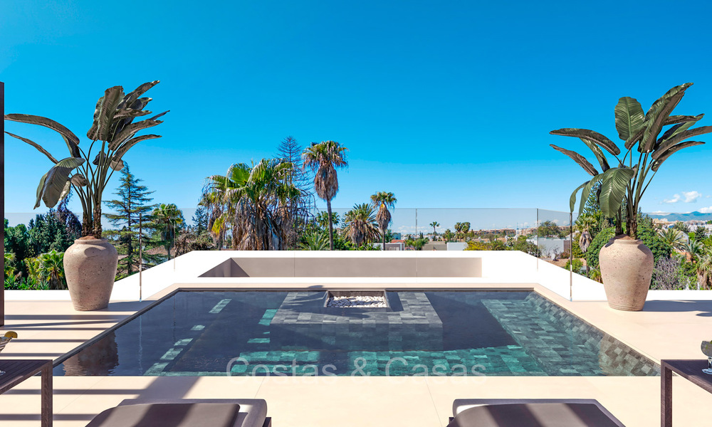 New on the market. 7 new boutique villas for sale, walking distance to Puerto Banus and San Pedro beach, Marbella 73505