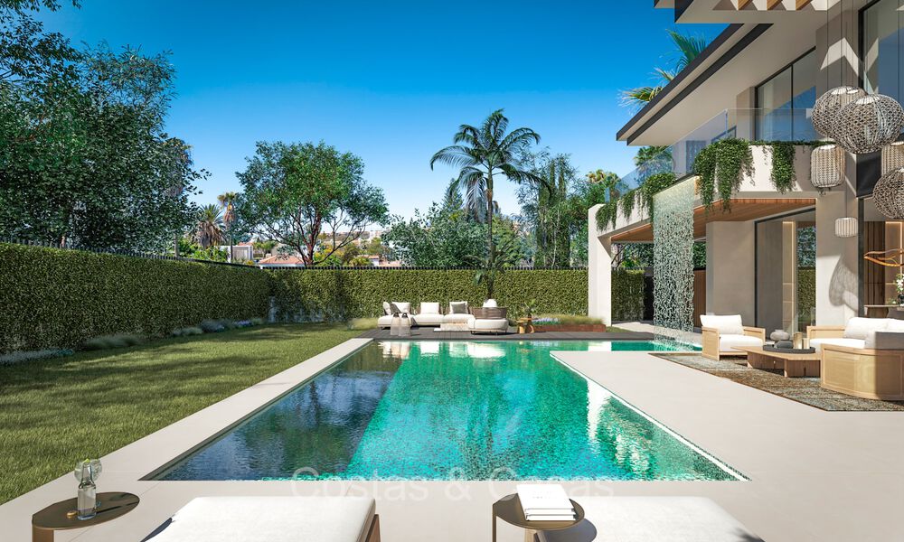 New on the market. 7 new boutique villas for sale, walking distance to Puerto Banus and San Pedro beach, Marbella 73506