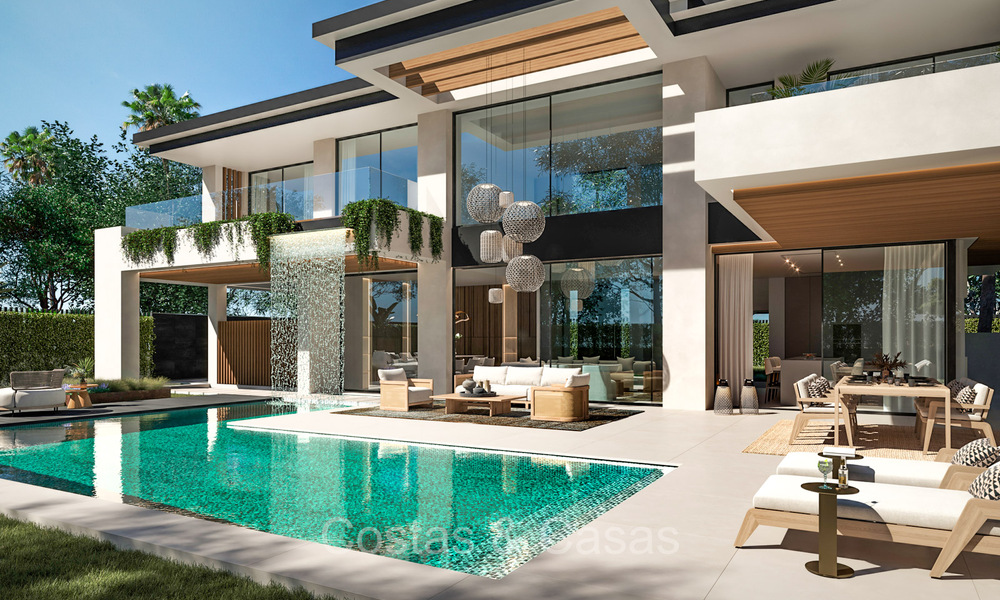 New on the market. 7 new boutique villas for sale, walking distance to Puerto Banus and San Pedro beach, Marbella 73533