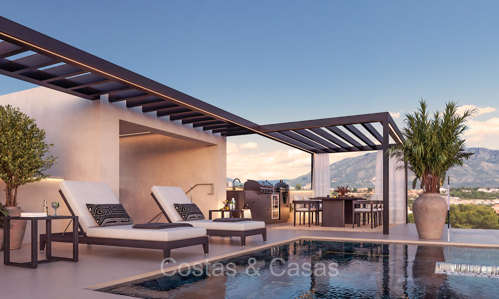 New on the market. 7 new boutique villas for sale, walking distance to Puerto Banus and San Pedro beach, Marbella 73541