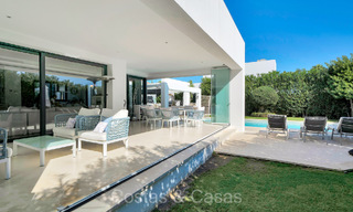 Stunning modern luxury villa for sale in a prime residential area on the New Golden Mile between Marbella and Estepona 73820 