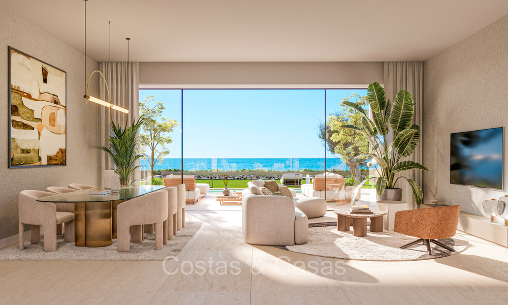 New boutique apartments and houses in a beachfront complex for sale in Manilva on the Costa del Sol 73492