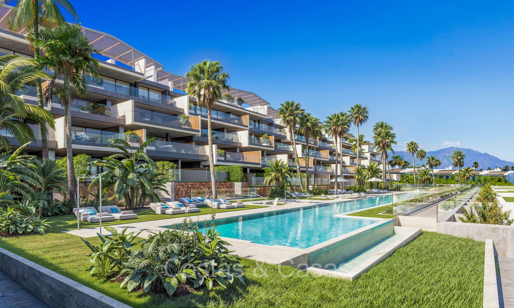 New boutique apartments and houses in a beachfront complex for sale in Manilva on the Costa del Sol 73501