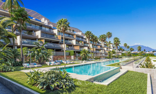 New boutique apartments and houses in a beachfront complex for sale in Manilva on the Costa del Sol 73501 