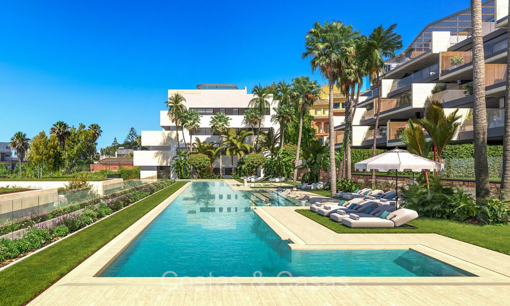 New boutique apartments and houses in a beachfront complex for sale in Manilva on the Costa del Sol 73502