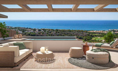 Advanced new build apartments with panoramic sea views for sale in Cabopino, east Marbella 73546