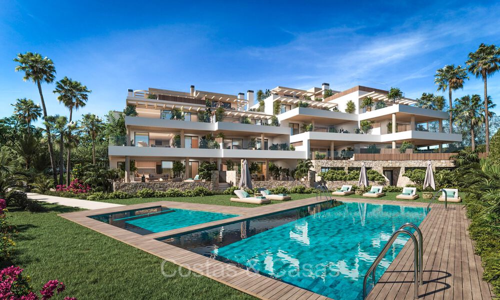 Advanced new build apartments with panoramic sea views for sale in Cabopino, east Marbella 73548