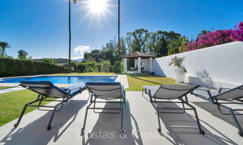 Spacious Mediterranean style family villa for sale, frontline golf on the New Golden Mile, Marbella - Benahavis 73630