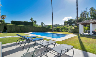 Spacious Mediterranean style family villa for sale, frontline golf on the New Golden Mile, Marbella - Benahavis 73632 