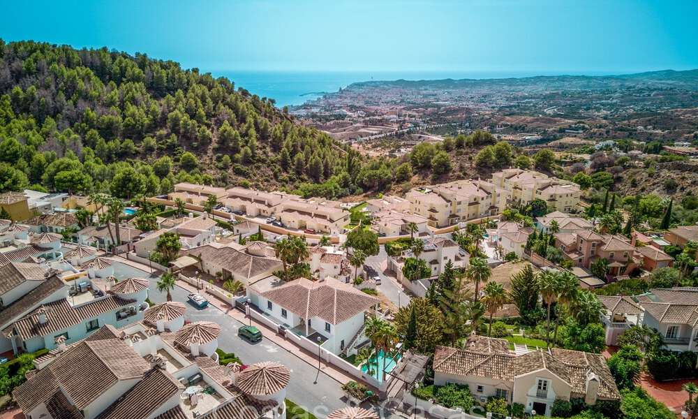 Stunning contemporary Mediterranean style villa for sale with panoramic sea views in the hills of Mijas, Costa del Sol 73640