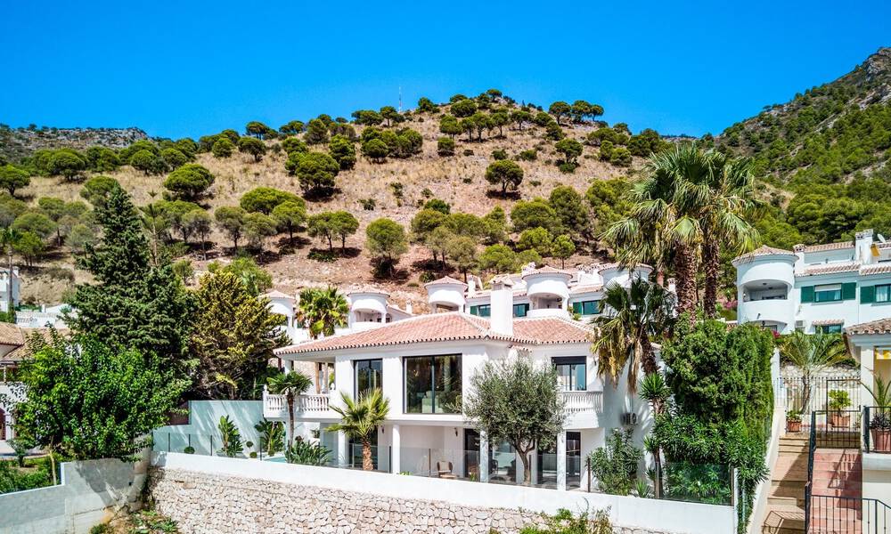 Stunning contemporary Mediterranean style villa for sale with panoramic sea views in the hills of Mijas, Costa del Sol 73643