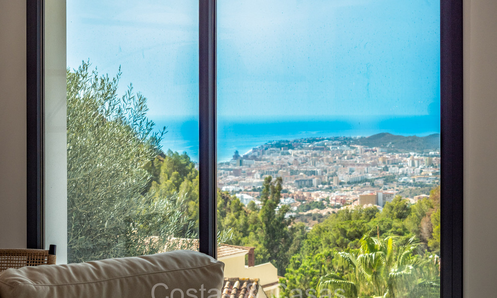 Stunning contemporary Mediterranean style villa for sale with panoramic sea views in the hills of Mijas, Costa del Sol 73646