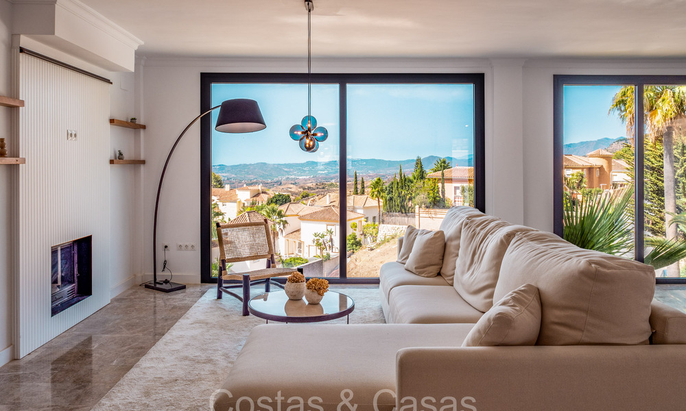 Stunning contemporary Mediterranean style villa for sale with panoramic sea views in the hills of Mijas, Costa del Sol 73647