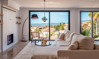 Stunning contemporary Mediterranean style villa for sale with panoramic sea views in the hills of Mijas, Costa del Sol 73647 