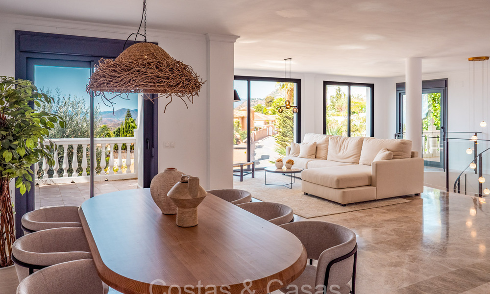 Stunning contemporary Mediterranean style villa for sale with panoramic sea views in the hills of Mijas, Costa del Sol 73650