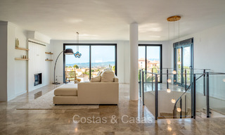 Stunning contemporary Mediterranean style villa for sale with panoramic sea views in the hills of Mijas, Costa del Sol 73654 