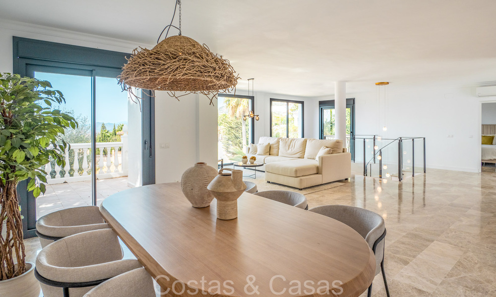 Stunning contemporary Mediterranean style villa for sale with panoramic sea views in the hills of Mijas, Costa del Sol 73656