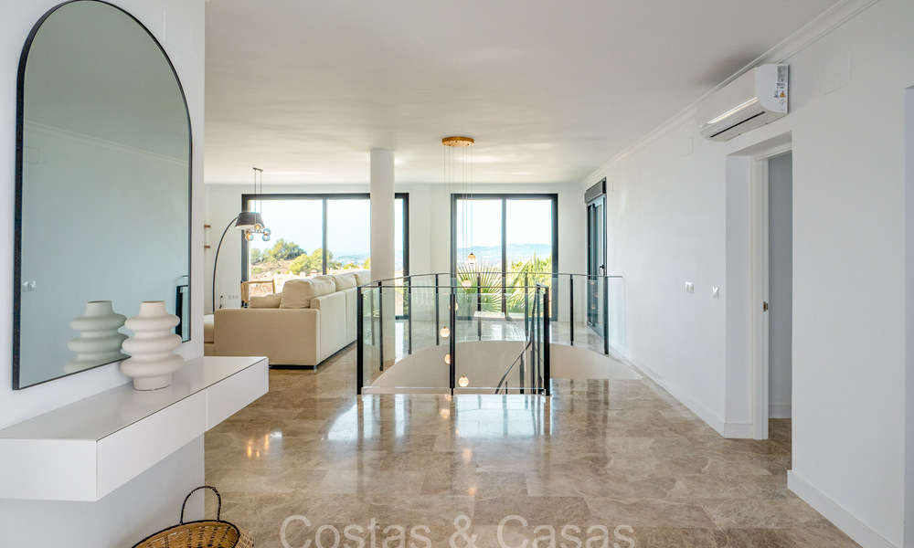 Stunning contemporary Mediterranean style villa for sale with panoramic sea views in the hills of Mijas, Costa del Sol 73657