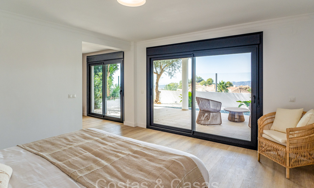 Stunning contemporary Mediterranean style villa for sale with panoramic sea views in the hills of Mijas, Costa del Sol 73664