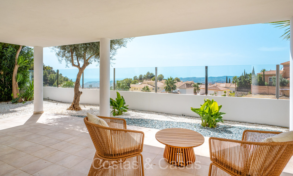 Stunning contemporary Mediterranean style villa for sale with panoramic sea views in the hills of Mijas, Costa del Sol 73672