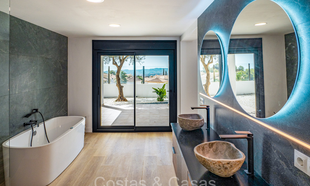 Stunning contemporary Mediterranean style villa for sale with panoramic sea views in the hills of Mijas, Costa del Sol 73676