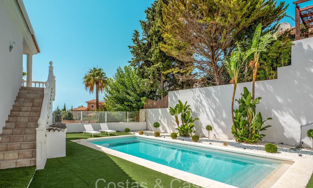 Stunning contemporary Mediterranean style villa for sale with panoramic sea views in the hills of Mijas, Costa del Sol 73678